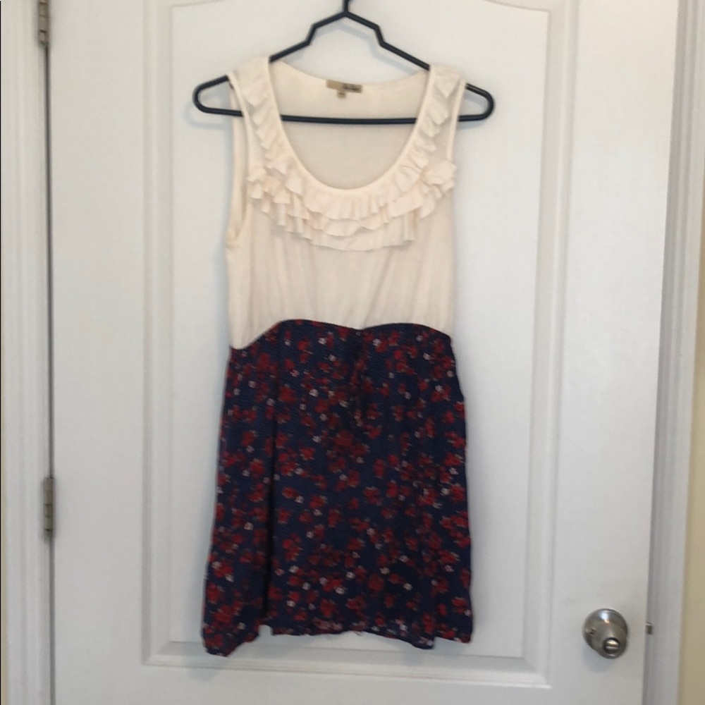 Summer dress with cinch waist